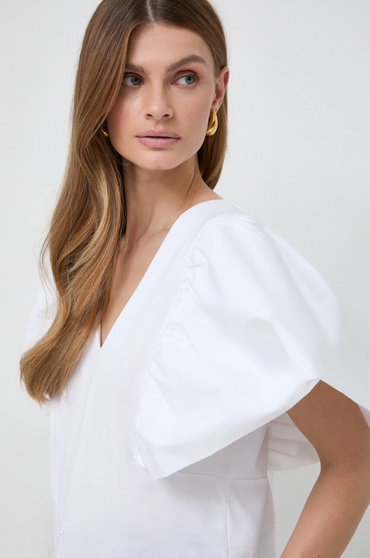 Karl Lagerfeld bluzka bawełniana bawełna biały 240W1703