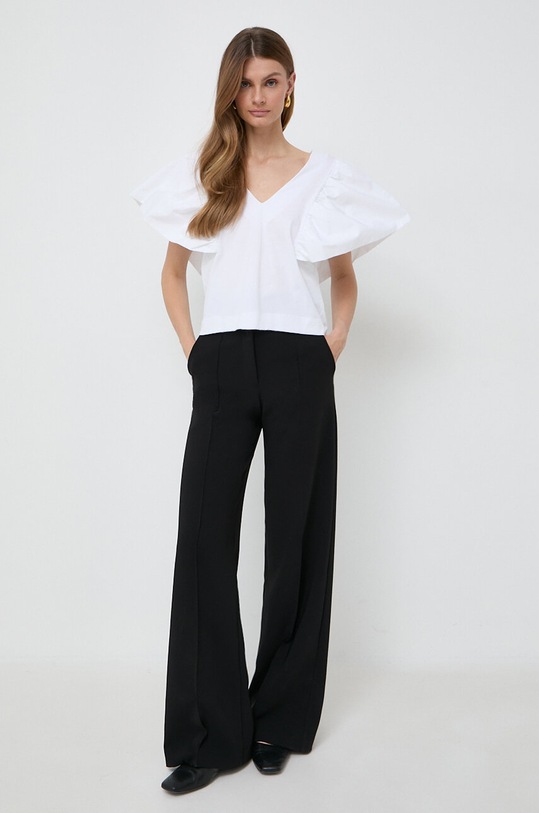 Karl Lagerfeld bluzka bawełniana 240W1703 biały SS24