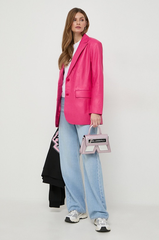 Karl Lagerfeld t-shirt bawełniany 240W1701 biały SS24