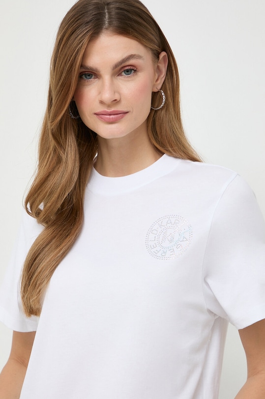 Karl Lagerfeld t-shirt bawełniany biały 240W1701