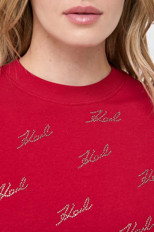 Karl Lagerfeld tricou din bumbac 240W1704 rosu