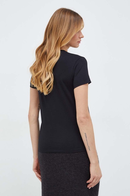 Odzież Karl Lagerfeld t-shirt bawełniany 240W1719 czarny