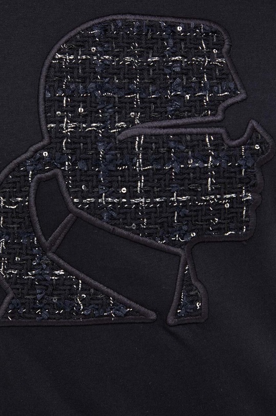 Karl Lagerfeld t-shirt bawełniany 240W1719 czarny