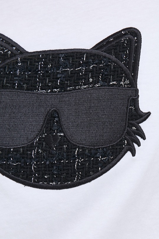 Karl Lagerfeld tricou din bumbac 240W1720 alb