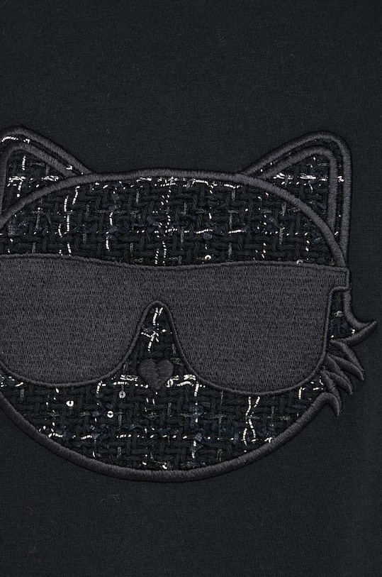 Karl Lagerfeld tricou din bumbac 240W1720 negru