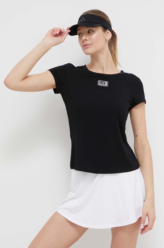 Tričko EA7 Emporio Armani 3DTT17.TJKUZ černá SS24