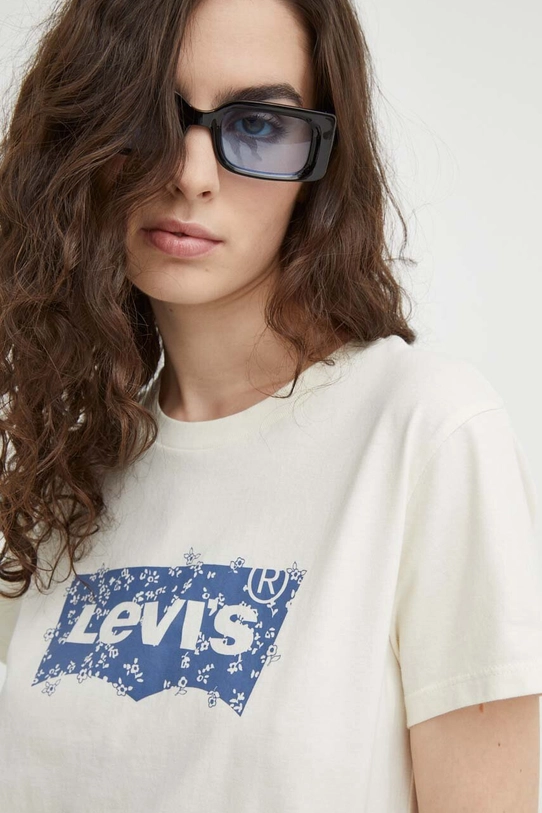 Pamučna majica Levi's bež 17369.2432