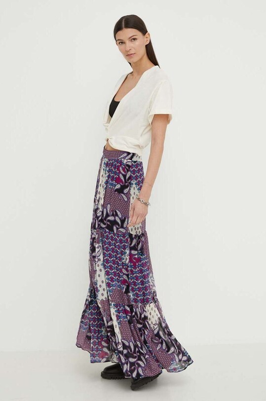 BA&SH tricou din bumbac DENALI 1E24DENA bej SS24