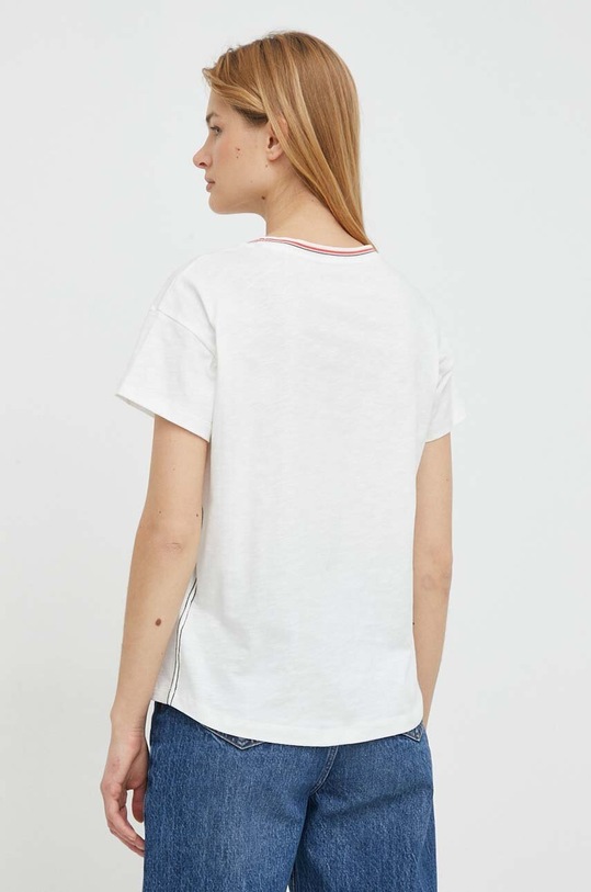 Ruházat Pepe Jeans pamut póló PL505746 fehér