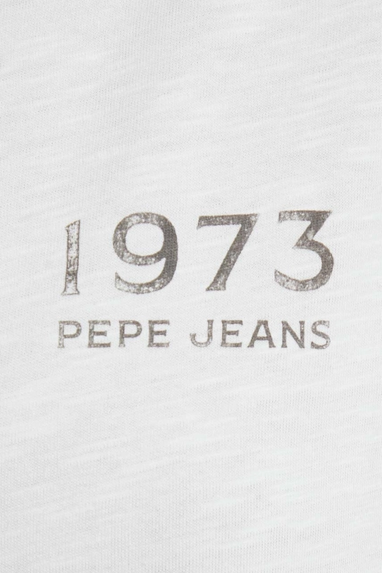 Pepe Jeans t-shirt bawełniany HALINA PL505746 biały