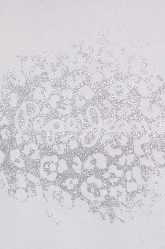 Pepe Jeans t-shirt bawełniany KIM PL505747 biały