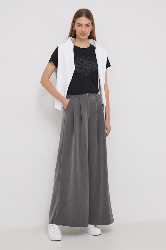 Pepe Jeans t-shirt bawełniany KIM PL505747 czarny SS24