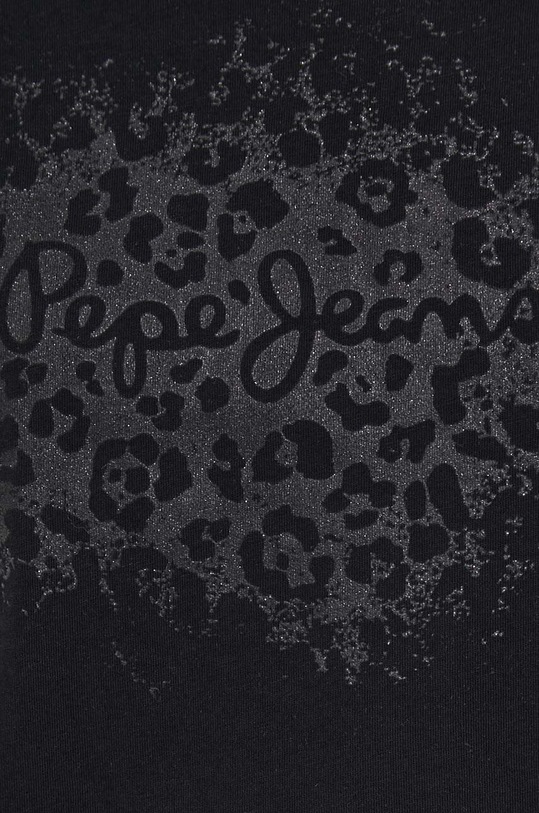 Pepe Jeans t-shirt bawełniany KIM PL505747 czarny