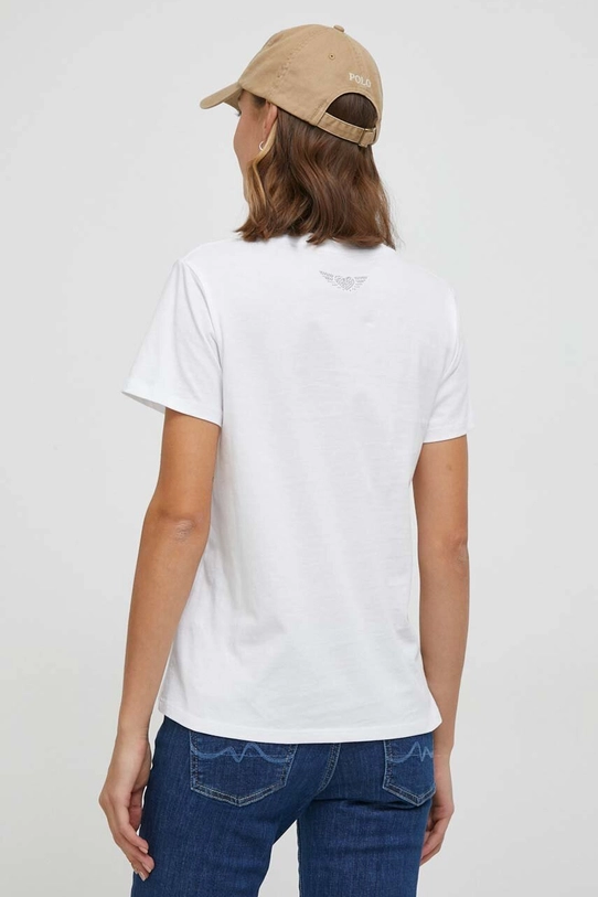 Odzież Pepe Jeans t-shirt bawełniany HAILEY PL505749 biały