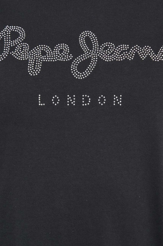 Pepe Jeans t-shirt bawełniany HAILEY PL505749 czarny