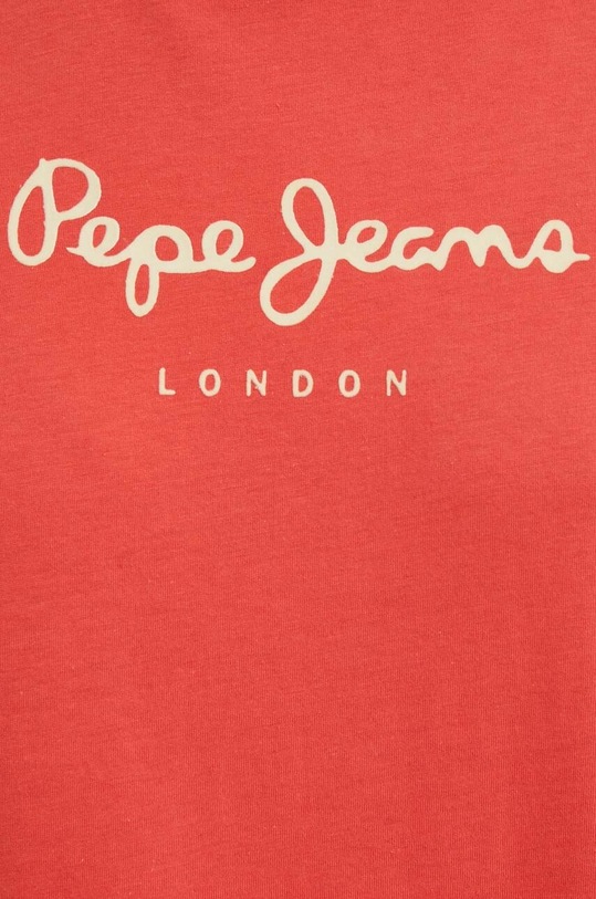 Βαμβακερό μπλουζάκι Pepe Jeans HELGA PL505761 κόκκινο