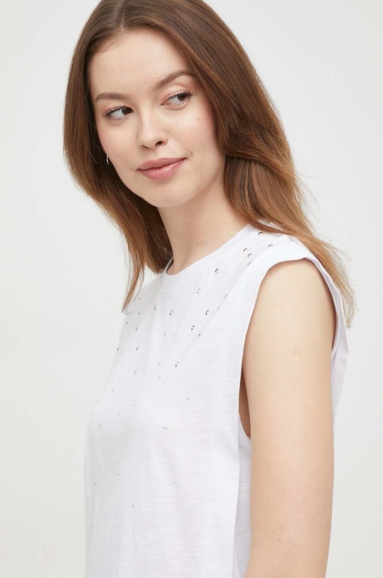 Pamučni top Pepe Jeans HEA bijela PL505766