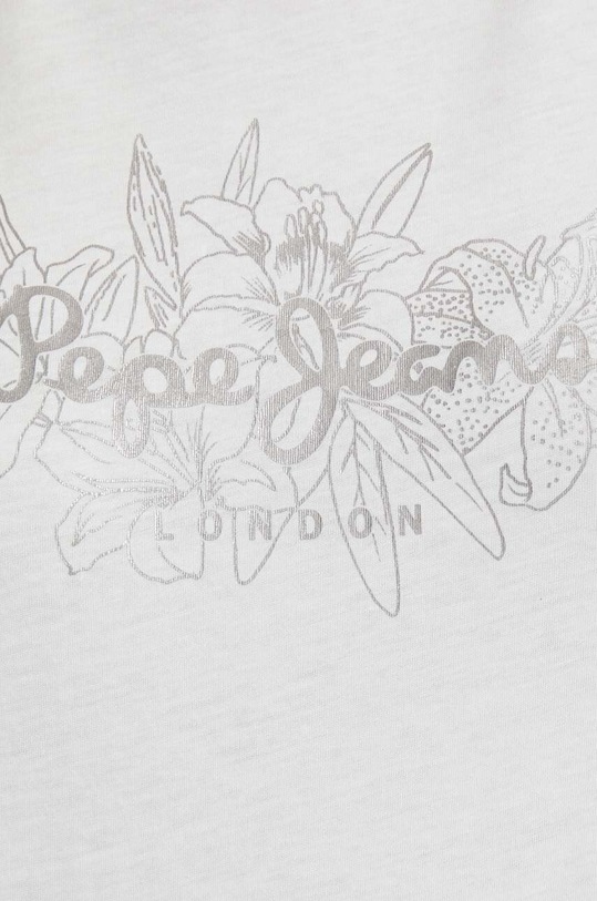 Bavlněné tričko Pepe Jeans HELEN PL505767 bílá