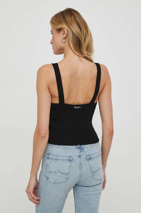 Îmbrăcăminte Pepe Jeans top FALON PL702109 negru
