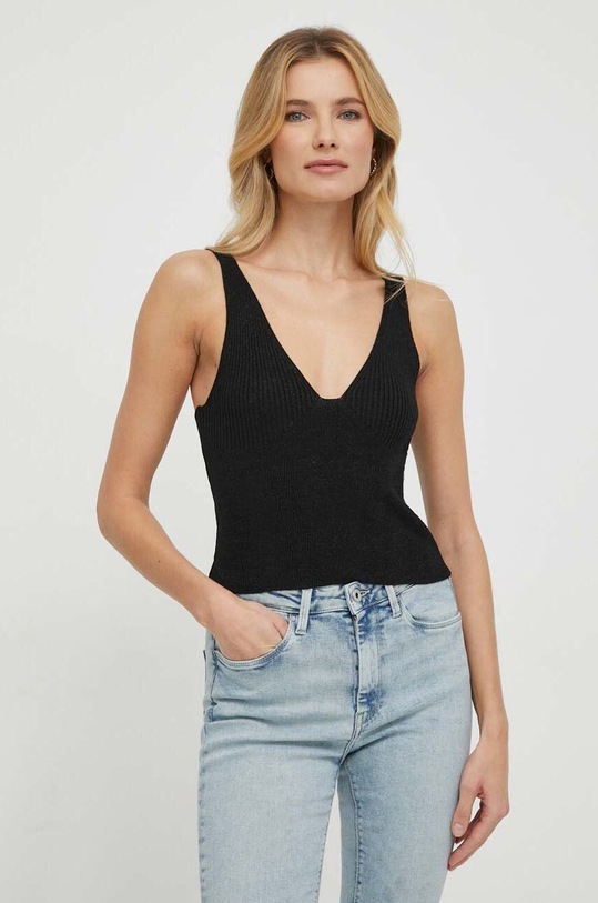 Pepe Jeans top FALON negru PL702109