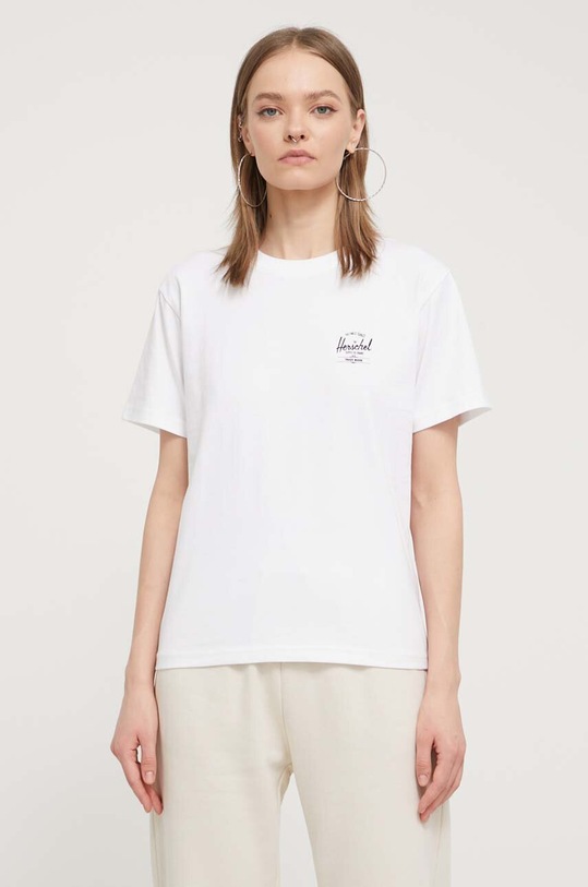 Herschel tricou din bumbac alb 50293.01821