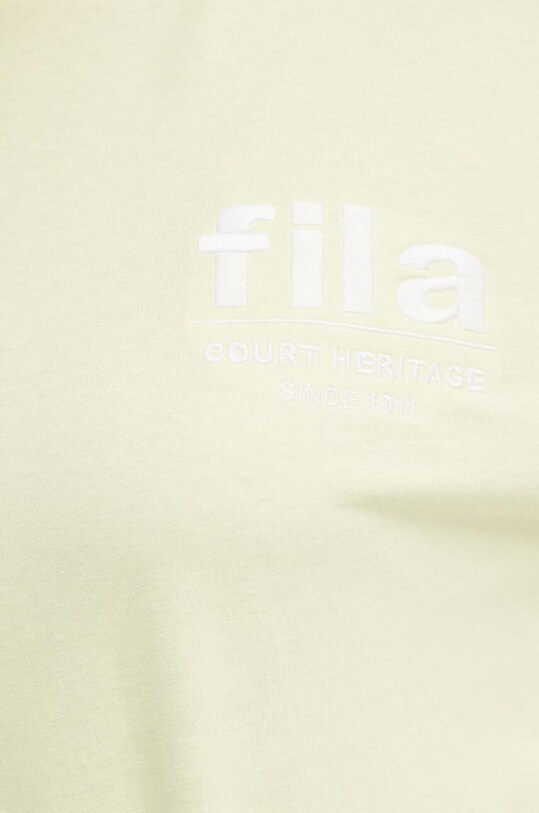 Хлопковая футболка Fila Linyi FAW0764 жёлтый