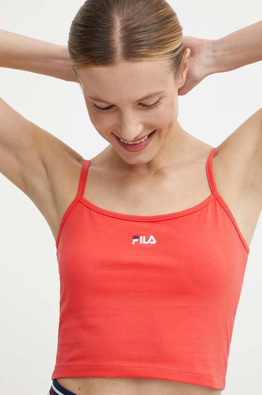 Топ Fila Loni slim красный FAW0745