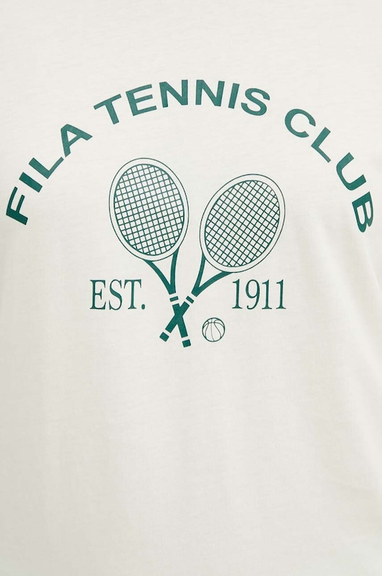 Хлопковая футболка Fila Luanda FAW0771 бежевый