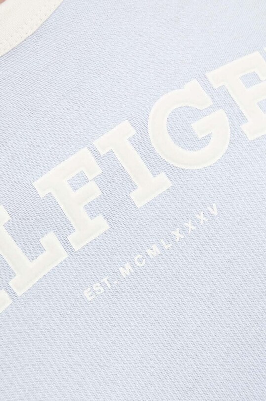 Хлопковая футболка Tommy Hilfiger WW0WW41208 голубой