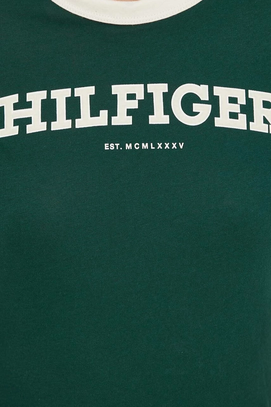 Tommy Hilfiger t-shirt bawełniany zielony WW0WW41208