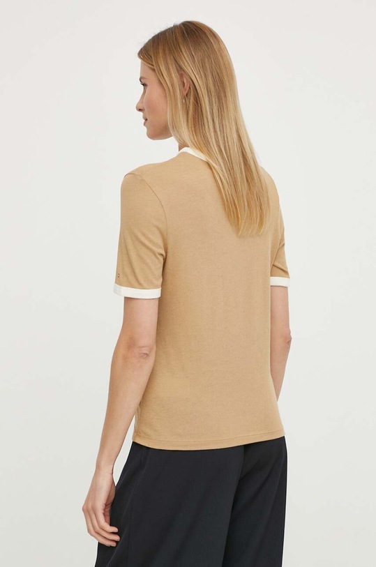 Odzież Tommy Hilfiger t-shirt bawełniany WW0WW41208 beżowy