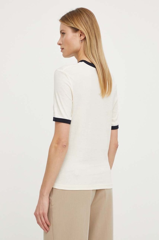Ρούχα Βαμβακερό μπλουζάκι Tommy Hilfiger WW0WW41208 μπεζ