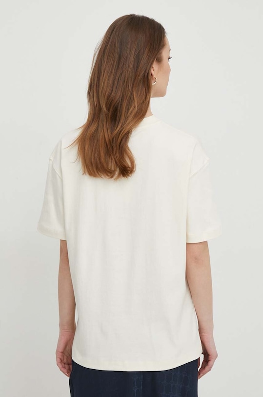 Oblečení Bavlněné tričko Tommy Hilfiger WW0WW41216 béžová