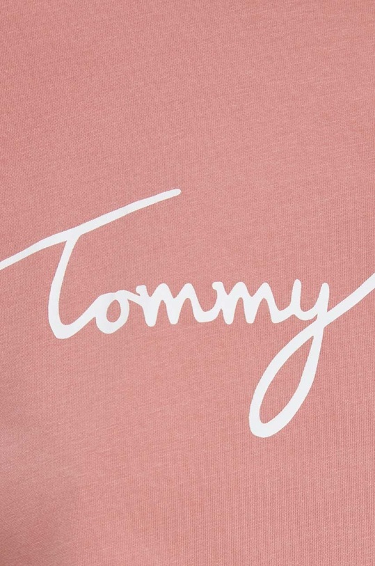 Tommy Hilfiger t-shirt bawełniany różowy WW0WW41674