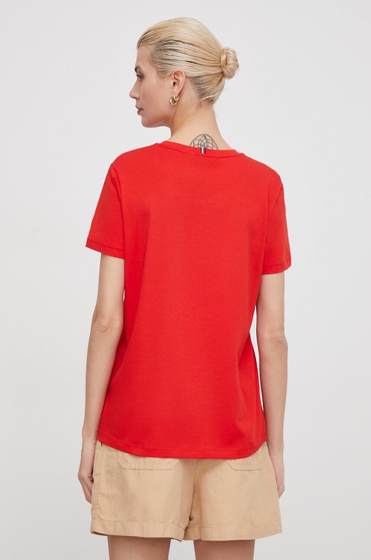 Odzież Tommy Hilfiger t-shirt bawełniany WW0WW41674 czerwony