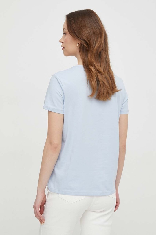 Odzież Tommy Hilfiger t-shirt bawełniany WW0WW41674 niebieski