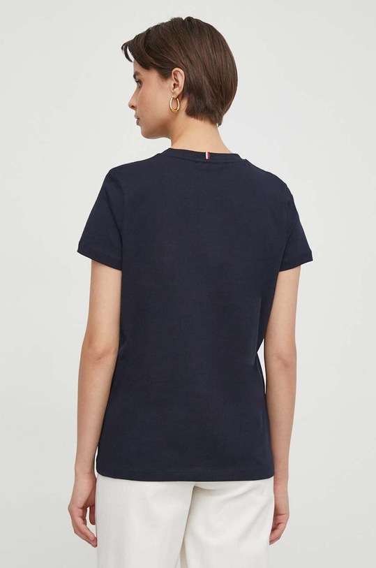Odzież Tommy Hilfiger t-shirt bawełniany WW0WW41674 granatowy