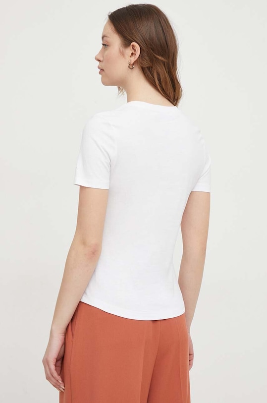 Oblečenie Bavlnené tričko Tommy Hilfiger WW0WW41761 biela