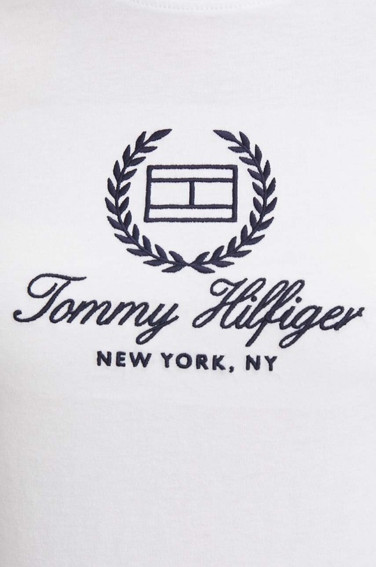 Bavlnené tričko Tommy Hilfiger WW0WW41761 biela