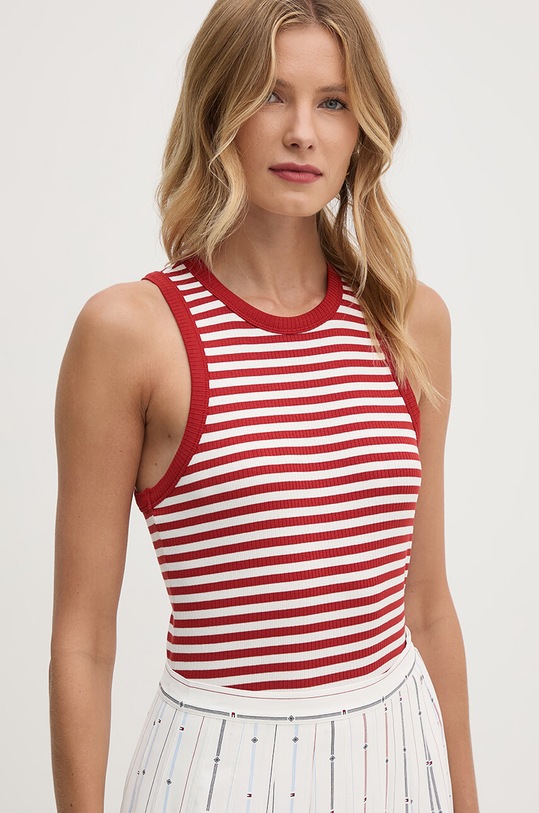 Топ Tommy Hilfiger slim червоний WW0WW41994
