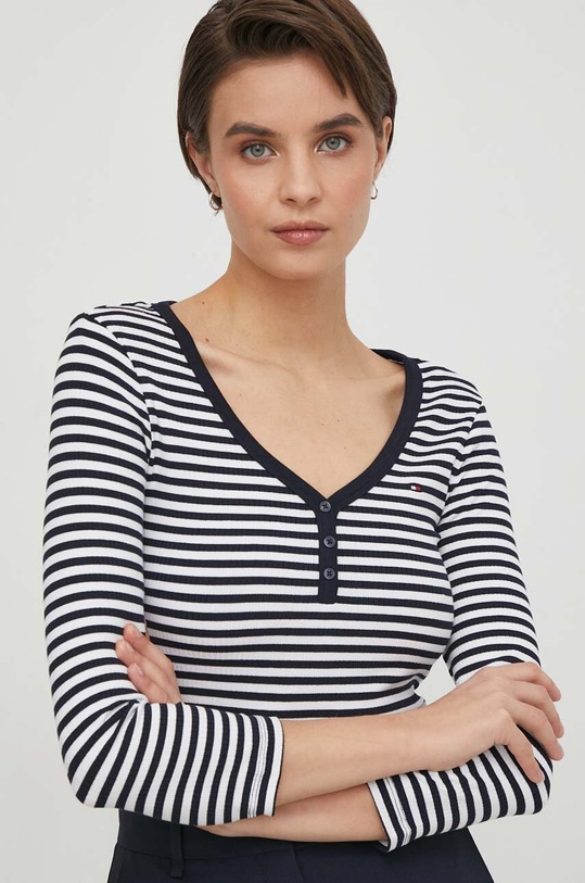 Tommy Hilfiger longsleeve granatowy WW0WW41995