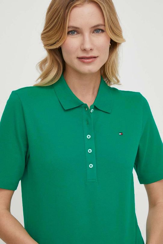 Majica kratkih rukava Tommy Hilfiger Planet friendly zelena WW0WW37820