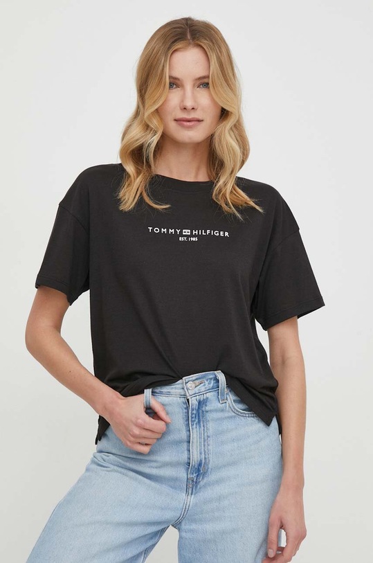 Odzież Tommy Hilfiger t-shirt WW0WW41097 czarny
