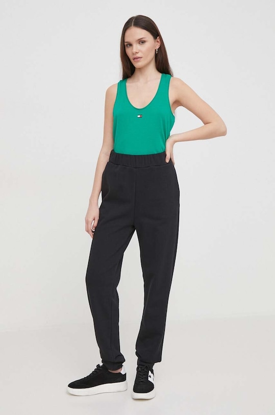 Tommy Hilfiger top WW0WW41127 turkusowy SS24