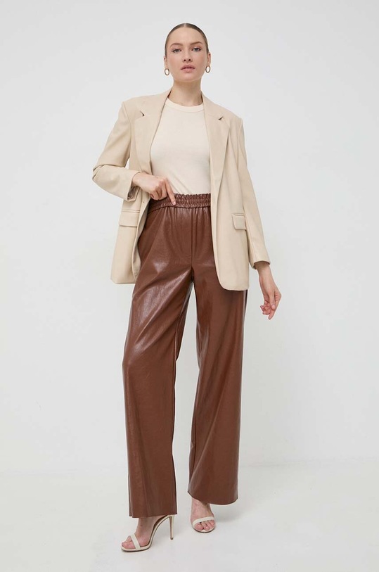 Bavlnené tričko Ivy Oak IO1100X2286 béžová SS24