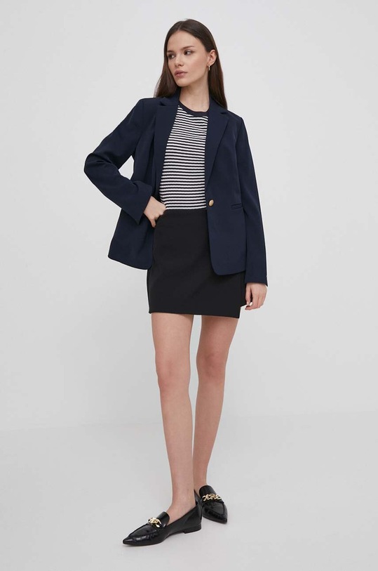 Tommy Hilfiger tricou WW0WW41190 bleumarin SS24