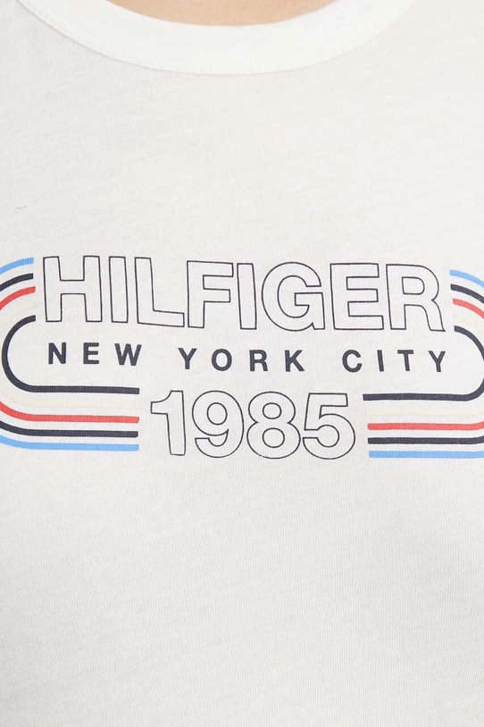 Tommy Hilfiger tricou din bumbac bej WW0WW41203