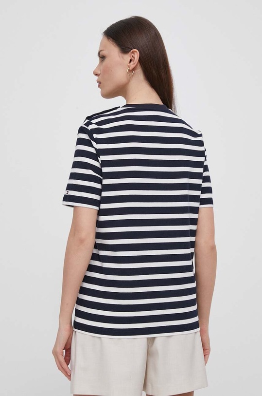 Oblečenie Bavlnené tričko Tommy Hilfiger WW0WW41211 tmavomodrá