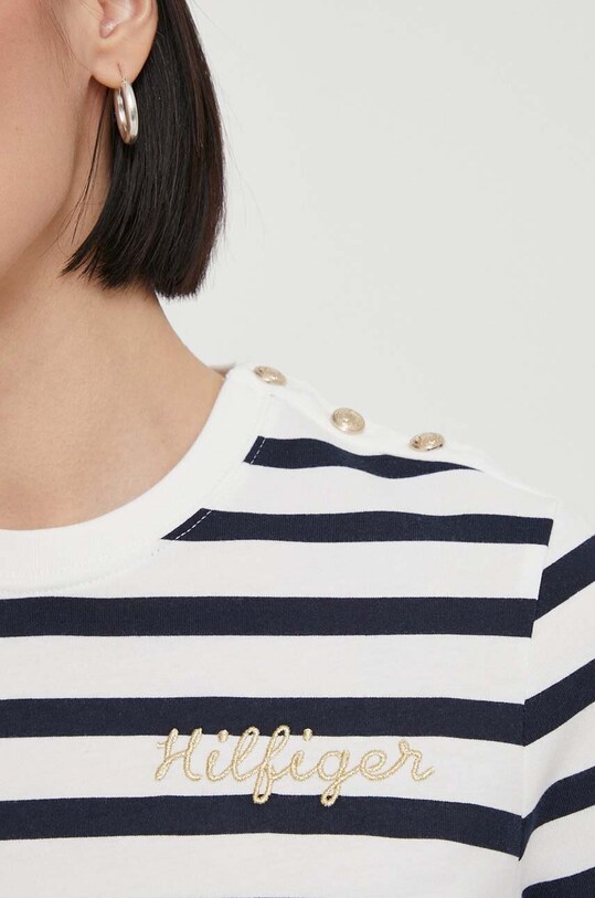 Tommy Hilfiger tricou din bumbac WW0WW41211 bleumarin