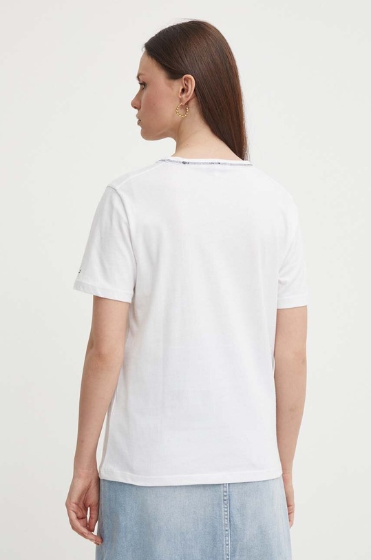 Odzież Tommy Hilfiger t-shirt bawełniany WW0WW41575 biały